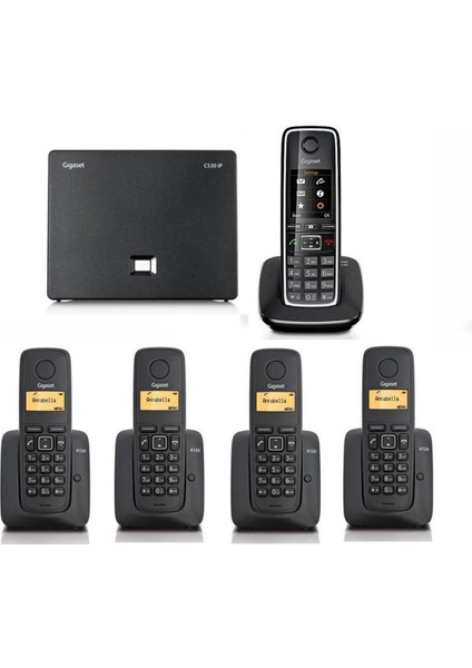 C530 Ip 5 Dahili Dect Telsiz Kablosuz Telefon Santrali