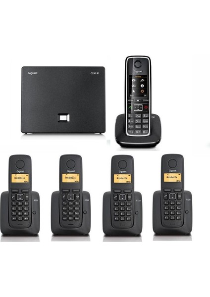 C530 Ip 5 Dahili Dect Telsiz Kablosuz Telefon Santrali