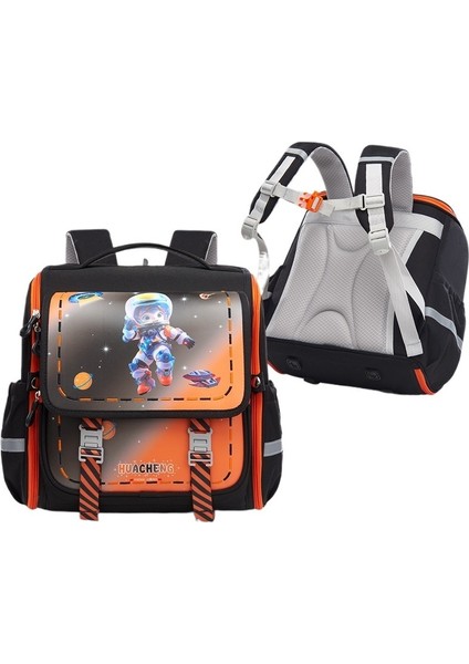 Çocuk Omurga Koruyucu Okul Çantası, Ilkokul Erkek Çocuğu Için Geniş Kapasiteli Sırt Çantası, Kız Çocuğu Için Yük Azaltma (Yurt Dışından)