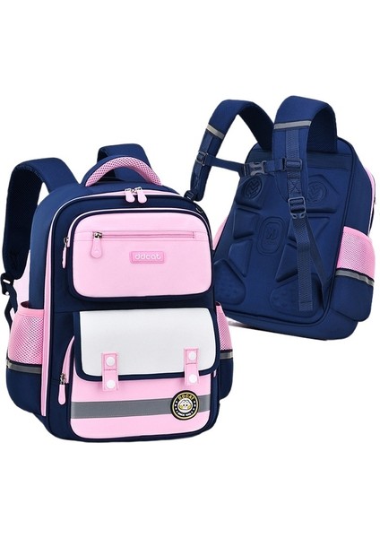 Jingle Kedi Ilkokul Çantası Erkek Omurga Koruması ve Yükü Azaltma (Yurt Dışından)