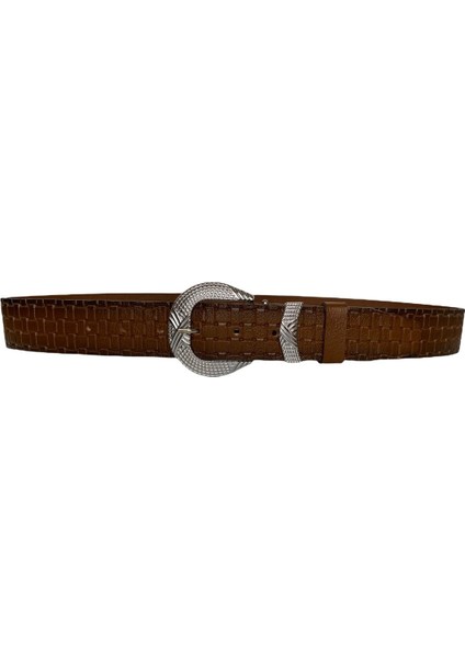 Deri Gümüş Tokalı Metal Köprülü Kahverengi Kadın Kot Kemeri 4 CM=TYC00379970102 indirimleri