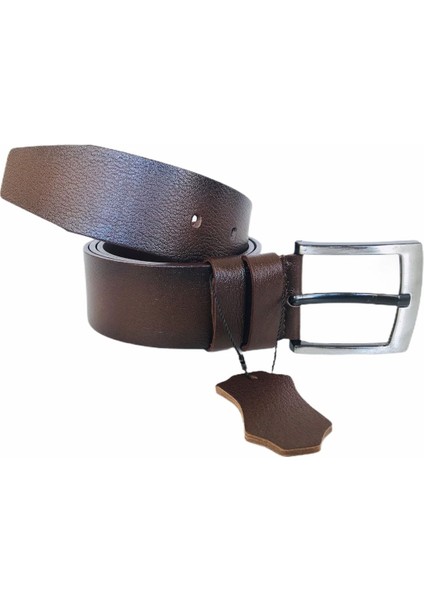 Lüks Deri Süper 2'li Kahverengi Lacivert Spor Kemer 4.5 Cm=2li-Kala