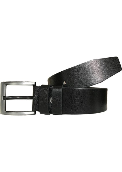 Deri 2'li Set Kot Spor Kemer; Siyah Lacivert 4 5 Cm=2li-Hsn-01.03