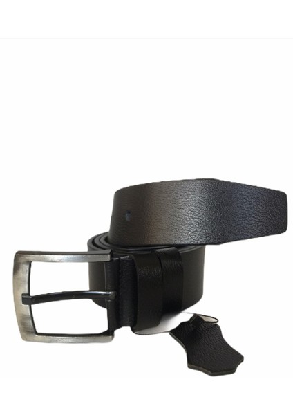 Lüks Deri Siyah Kot Kemeri 4.5 CM=GKDK0001
