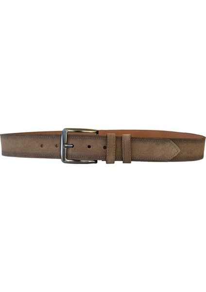 Deri Süet Vizon Rengi Kemer 4 Cm=süet.deri.4cm