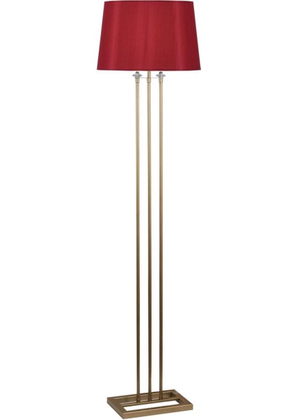 Tekno Trust Metal Lona Eskitme Lambader Bordo Konik Şapka Modern , Oturma Odası ,yatak Odası , Salon Lambader