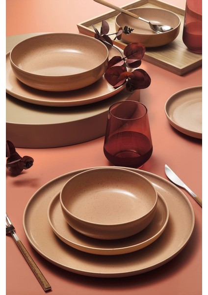 Moderna Pearl Yemek Takımı Yavruağzı 24 Parça 6 Kişilik