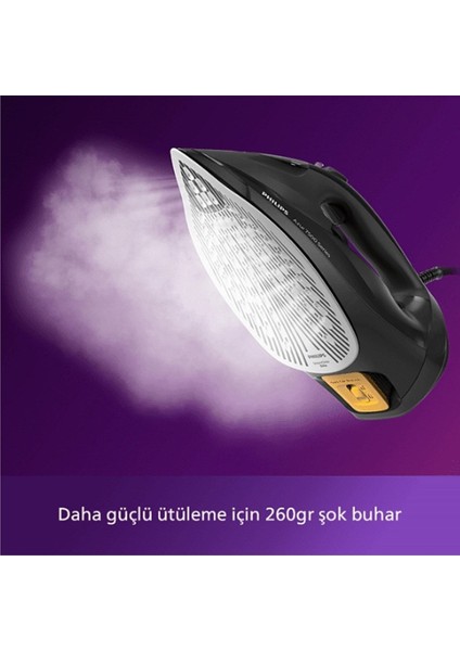 0-1 L Yeni Seri , Azur DST7511 Buharlı Ütü, 3200W, 55G/DK Sürekli Buhar 300 ml Siyah Buharlı 2401 fırsatları