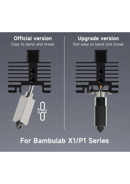 Bambu Lab P1S P1P Geliştirilmiş Hotend Kit