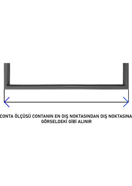 Bosch / Siemens / Profilo Uyumlu Buzdolabı Alt Kapı Contası