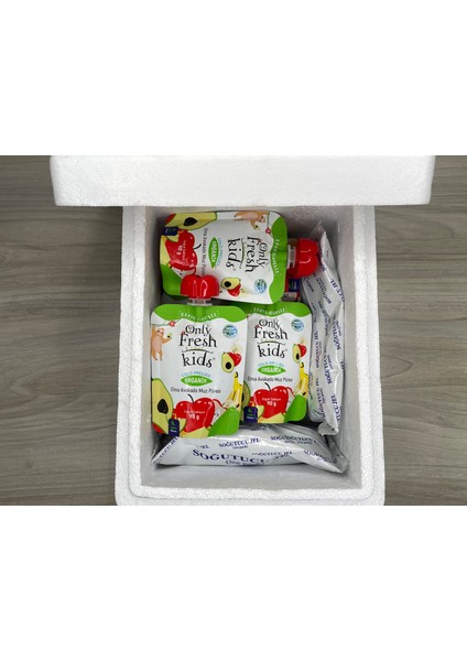 Only Fresh Organik Taze Üretim Meyve Püre Paketi 6 Adet 2.Ürün 1 TL Kampanyalı