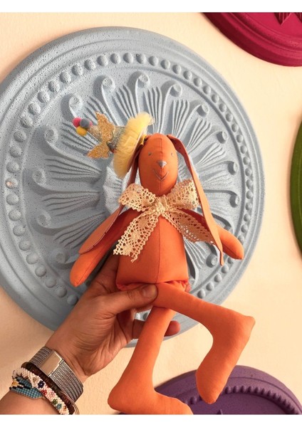 Küçük Tavşan Oyuncak, El Emeği Hijyenik Tavşan Oyuncak, 32 cm Tavşan Oyuncak