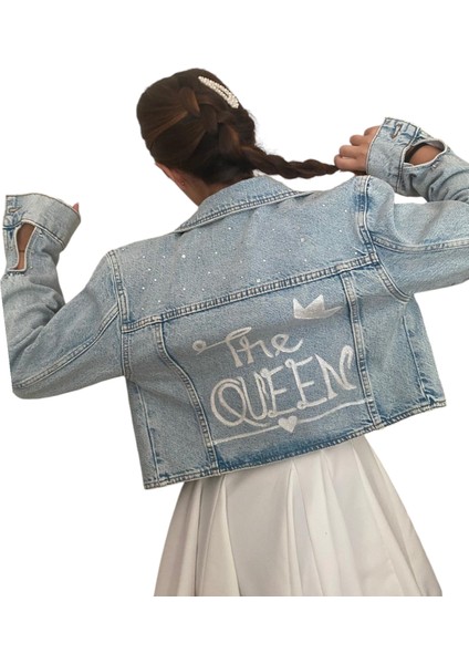 Gelin Adayları İçin Özel Tasarım Kot Ceket-The Queen modelleri