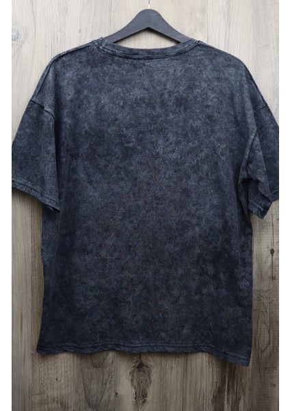 Unisex Resimli Peso Pluma Yıkamalı T-Shirt, Oversize Baskılı Eskitme Tişört fiyatları