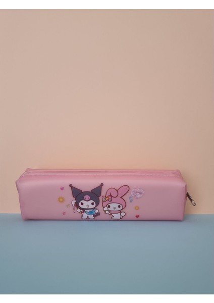 Kuromi My Melody Hello Kitty Cinnamoroll Figürlü Yumuşak Silikonlu Kalem Kutusu Kalemlik - Pembe fiyatları