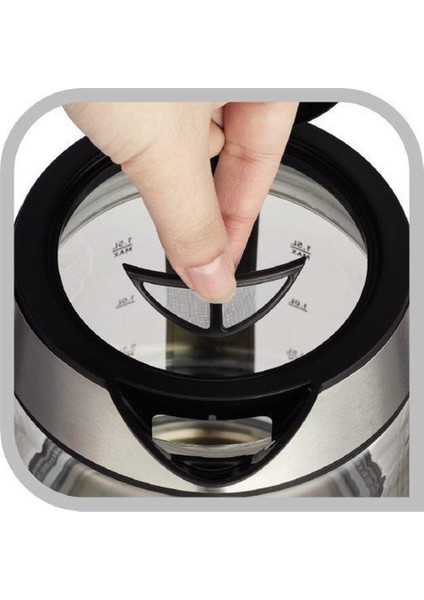 Gri KI730D30 Işıklı Şeffaf Cam Su Isıtıcı, 1.7 Litre, 2200 Watt [ınox] 1 - 2 L 2 Yıl Resmi Distribü fırsatları