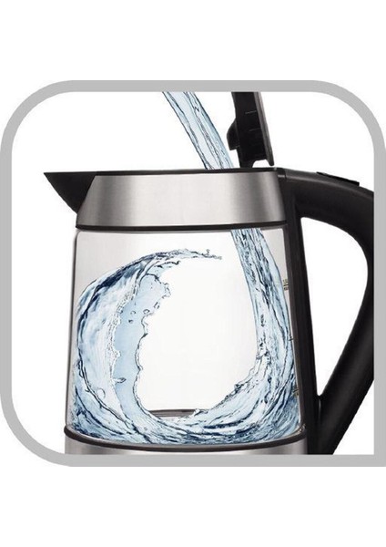 Gri KI730D30 Işıklı Şeffaf Cam Su Isıtıcı, 1.7 Litre, 2200 Watt [ınox] 1 - 2 L 2 Yıl Resmi Distribü indirimleri