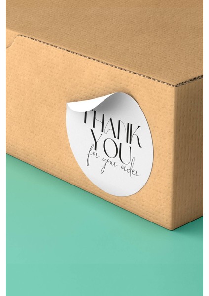 Thank You Sticker Teşekkürler Etiketi Ambalaj Kargo Paketleme Etiketi - 90 Adet - ST2188