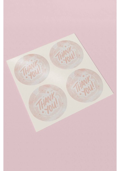 Teşekkürler Etiketi Thank You Yazılı Paketleme Kargo Ambalaj Etiketi - 90 Adet - ST2210