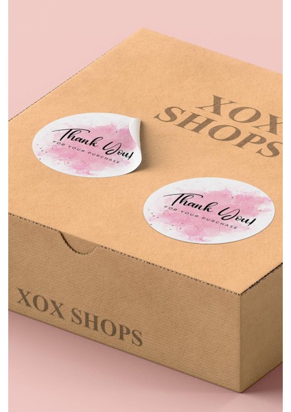 Thank You Sticker Teşekkürler Etiketi Kargo Ambalaj Paketleme Ürün Etiketi - 90 Adet - ST2327
