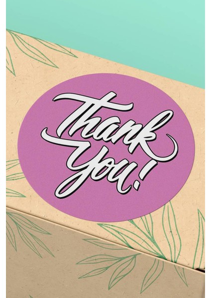 Thank You Sticker Teşekkürler Etiketi Ambalaj Ürün Kargo Paketleme Etiketi - 90 Adet - ST2165