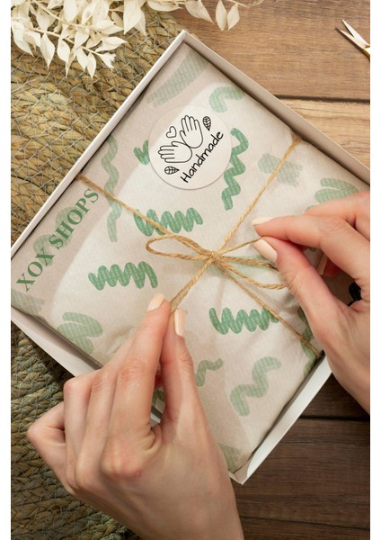 Sticker Teşekkürler Etiketi Handmade Paketleme Kargo Ambalaj Etiketi - 90 Adet - ST2375