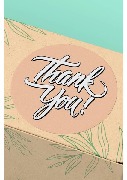 Thank You Sticker Teşekkürler Etiketi Ambalaj Kargo Paketleme Ürün Etiketi - 90 Adet - ST2162