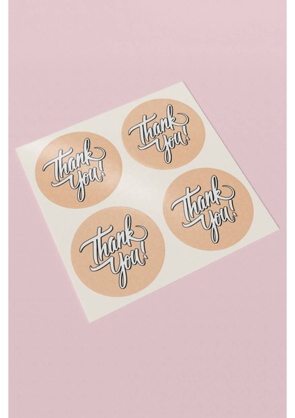 Thank You Sticker Teşekkürler Etiketi Ambalaj Kargo Paketleme Ürün Etiketi - 90 Adet - ST2162