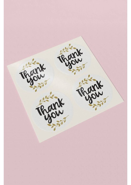 Thank You Sticker Teşekkürler Etiketi Ambalaj Paketleme Kargo Ürün Etiketi - 90 Adet - ST2135
