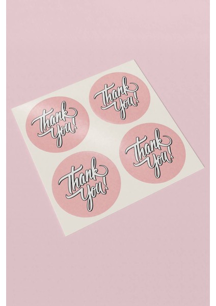 Thank You Sticker Teşekkürler Etiketi Ambalaj Kargo Paketleme Etiketi - Kuşe 90 Adet - ST2160