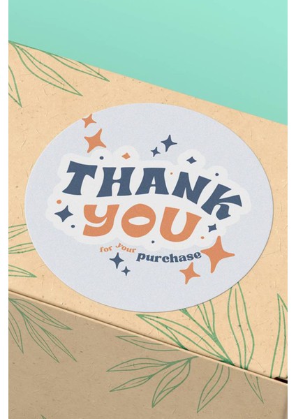 Thank You Sticker Teşekkürler Etiketi Ambalaj Kargo Paketleme Etiketi - 90 Adet - ST2237