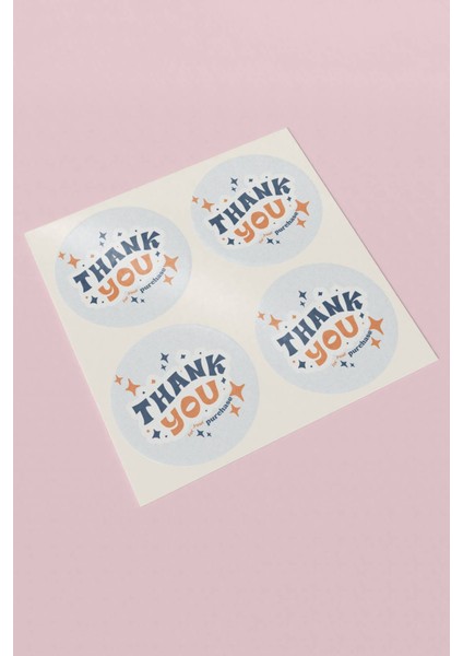 Thank You Sticker Teşekkürler Etiketi Ambalaj Kargo Paketleme Etiketi - 90 Adet - ST2237