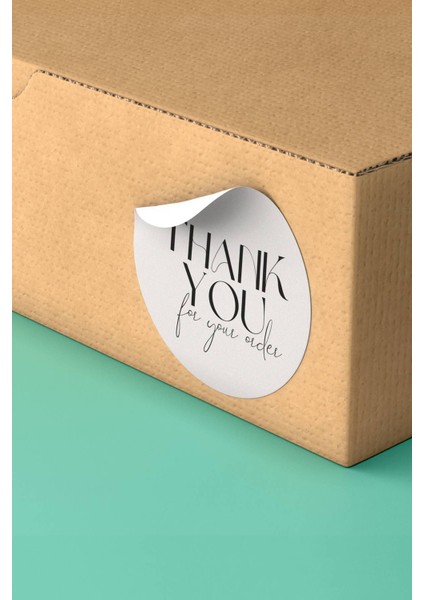Thank You Sticker Teşekkürler Etiketi Ambalaj Kargo Paketleme Etiketi - 90 Adet - ST2184