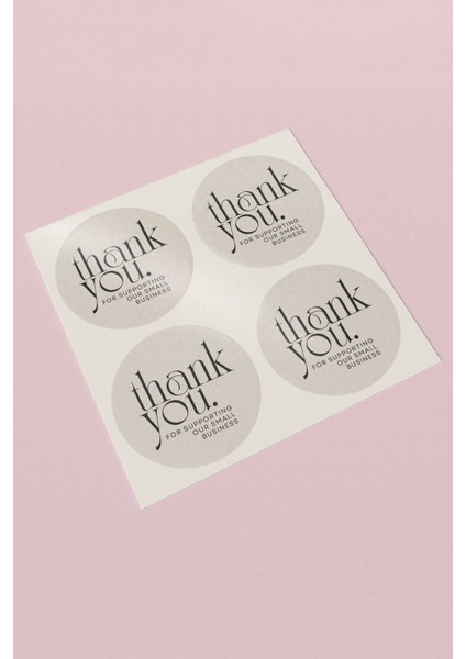 Thank You Sticker Teşekkürler Etiketi Paketleme Kargo Ambalaj Ürün Etiketi - 90 Adet - ST2182
