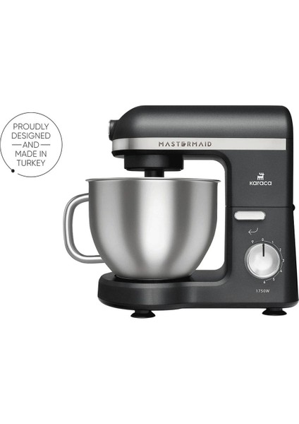 220 - 240 V Mastermaid Chef Pro Çift Kollu Stand Mikser Shiny Black 1750 W Siyah 1501 - 2200 Watt P fırsatları