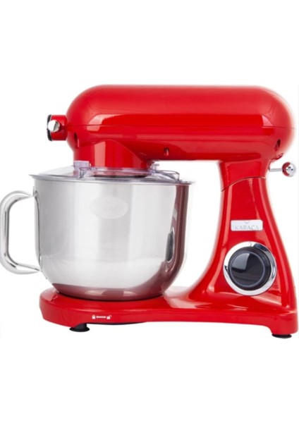 1501 - 2200 Watt Orginal Powercast Chef Döküm Stand Mikser Red Mutfak Şefi 1800W 6,2 Lt Kırmızı Pas