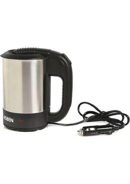 2 Yıl 24 Volt Oto Araç Kettle Araba Su Isıtıcı Çelik Kettle (Yarım Litre Hacim) Gri Ithalatçı Garan