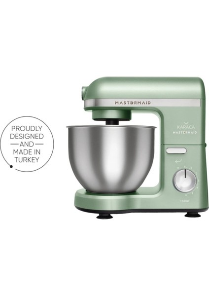 Resmi Distribütör Garantili Karaca Mastermaid Chef Cabbage Green Stand Mikser 1500 Watt 500-1500 Wa fırsatları