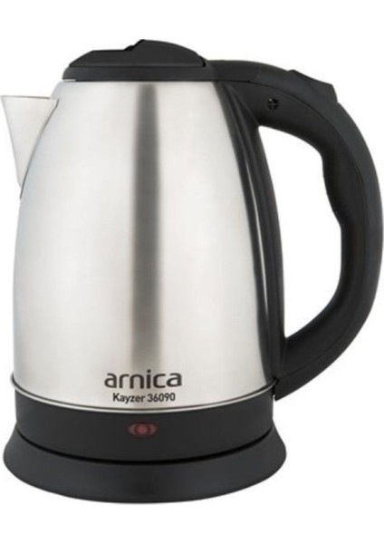 220 - 240 V Kayzer Inox IH36090 Kettle Su Isıtıcı C / F 3 Yıl Klasik 2000 W ve Altı Gri Paslanmaz Ç