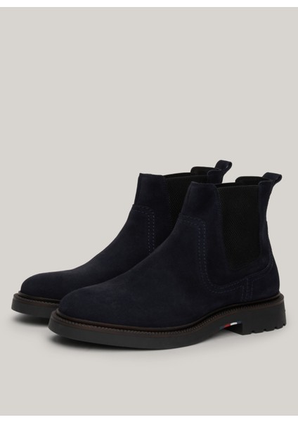 Süet Lacivert Erkek Bot Hılfıger Comfort Lwt Suede Chel fiyatları