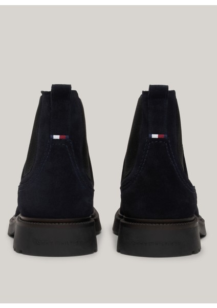 Süet Lacivert Erkek Bot Hılfıger Comfort Lwt Suede Chel