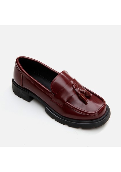 01AYH294850A780 BORDO Kadın Loafer