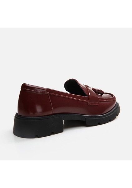 01AYH294850A780 BORDO Kadın Loafer