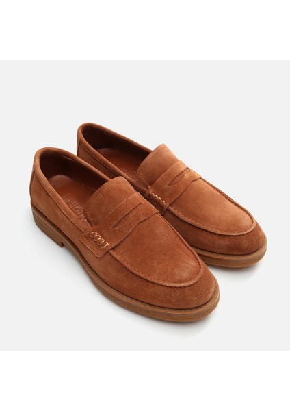 02AYH292750A370 HAKIKI Deri Taba Erkek Loafer