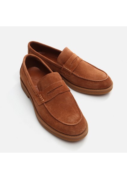 02AYH292750A370 HAKIKI Deri Taba Erkek Loafer