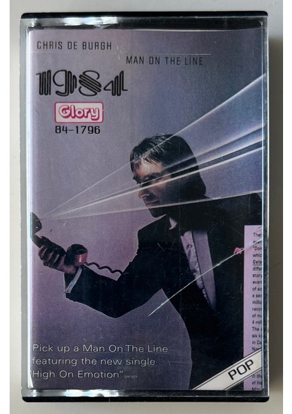 Chris De Burgh Man On The Line Kaset (Orjnal Dönem Glory Baskı Kaset)