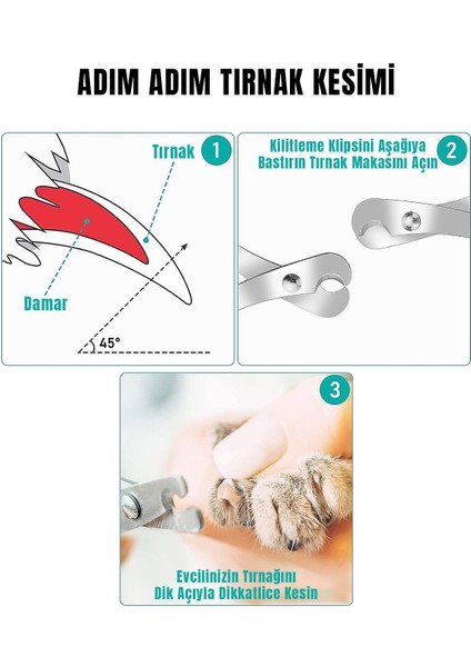 Kedi ve köpek tırnak makası, dayanıklı paslanmaz çelik ve plastik malzeme indirimleri