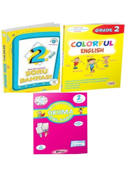 2.sınıf Konu Anlatımlı Soru Bankası + Colorful English ve Okuma-Anlama