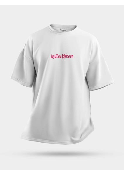Oversize Sukuna Jujutsu Kaisen Baskılı Unisex Tişört