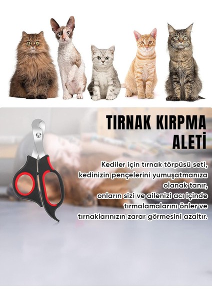 Tekno Trust Evcil Hayvan Kedi Köpek Tırnak Makası Yeni Model Tırnak Törpüleme Bakım
